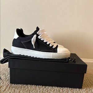 Numeris Black and White Sneakers with Two-Tone Design (Brand new never worn)